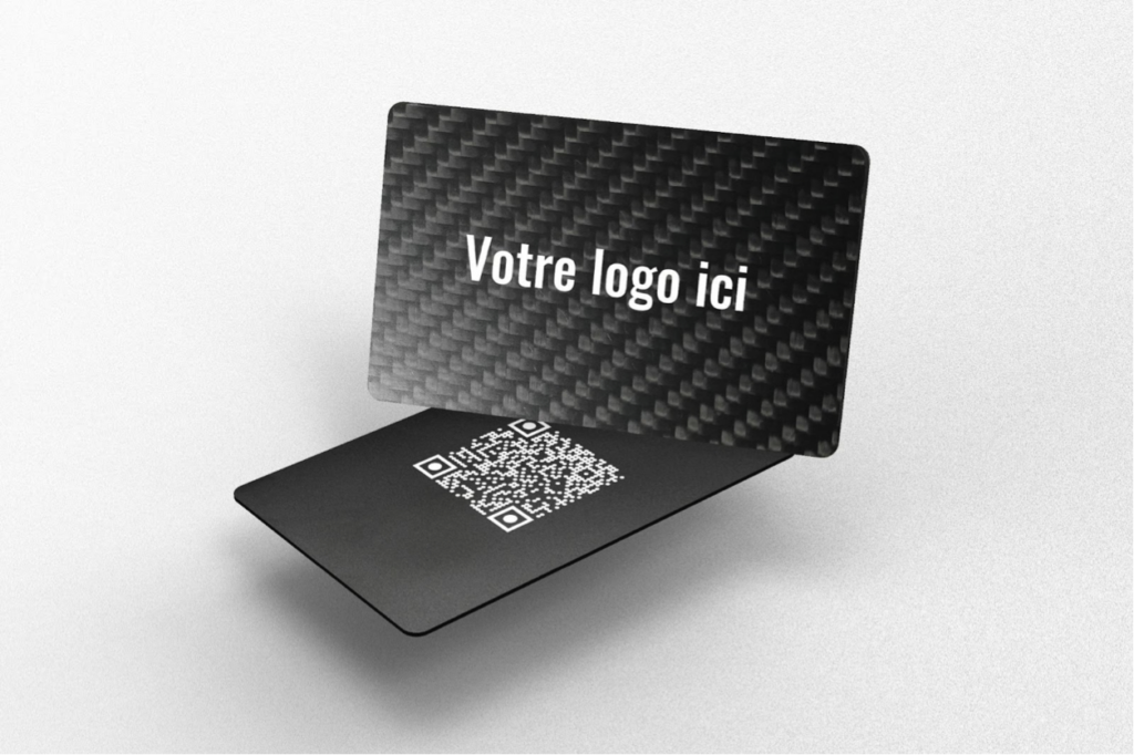 carte de visite en metal